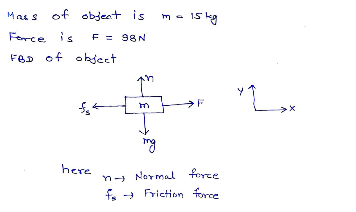 Physics homework question answer, step 1, image 1